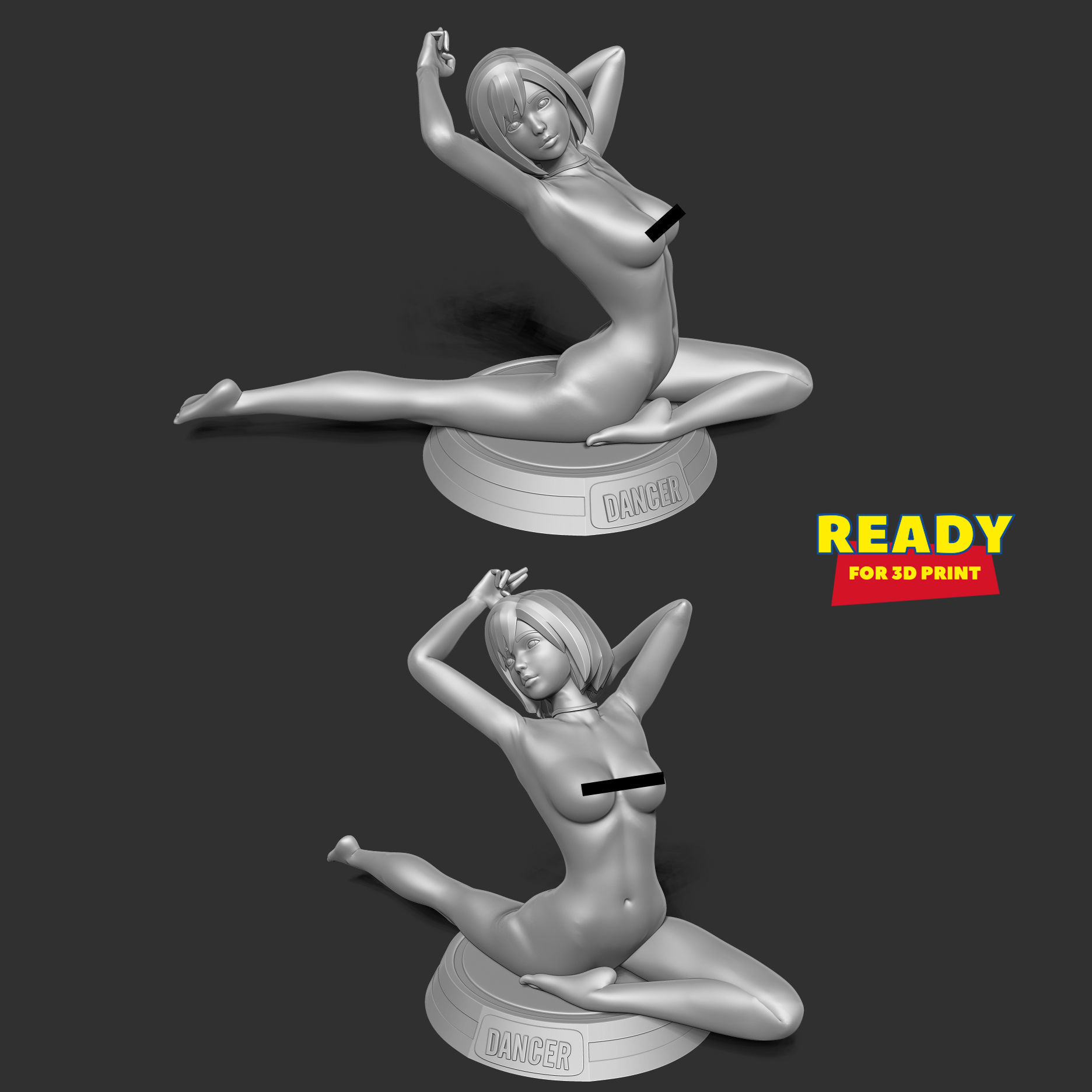 Innocent girl 2 3D print model_4