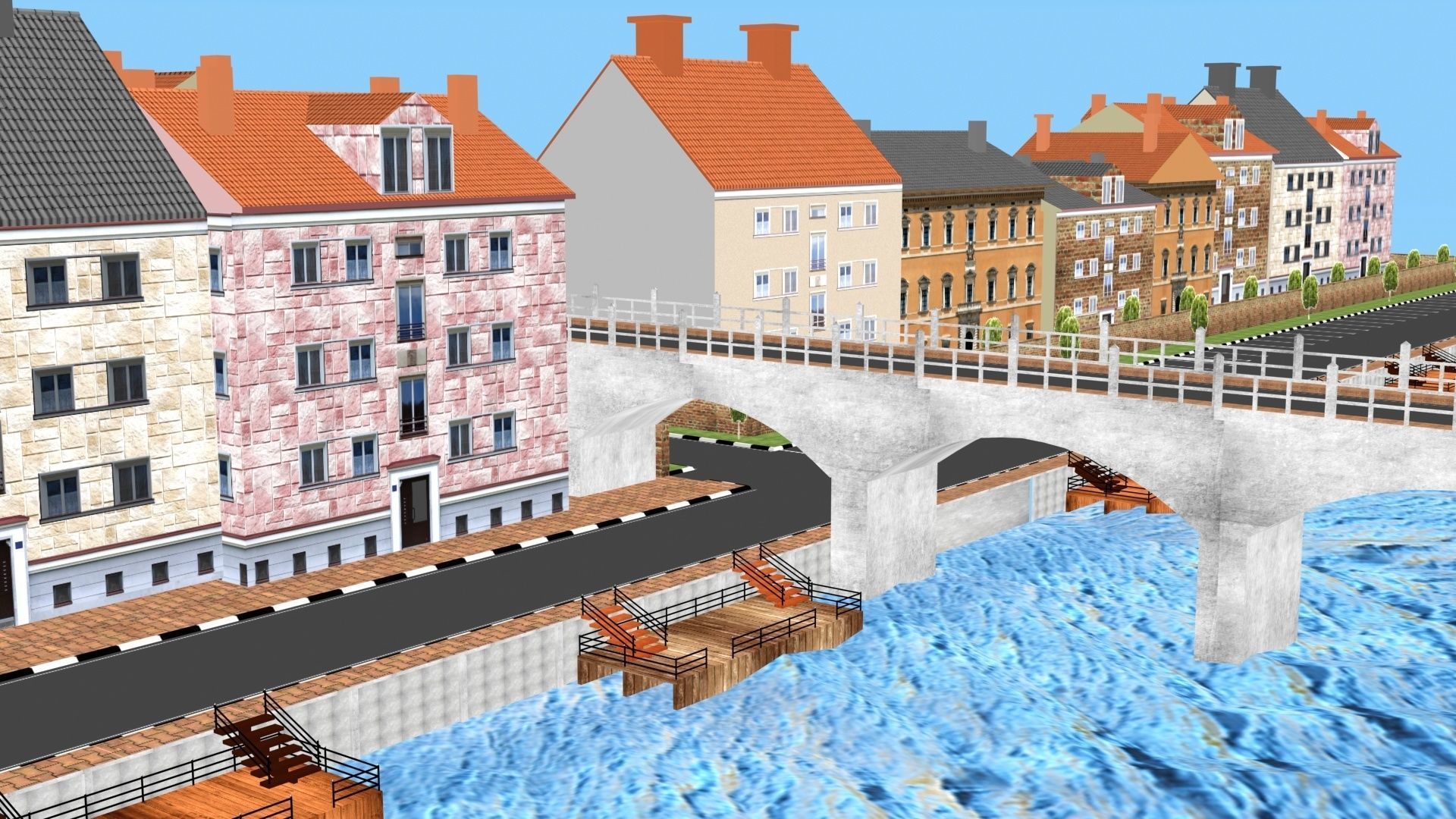 Low Poly Gaming Structures Kit 3D Model 2025 Low-poly 3D model_3