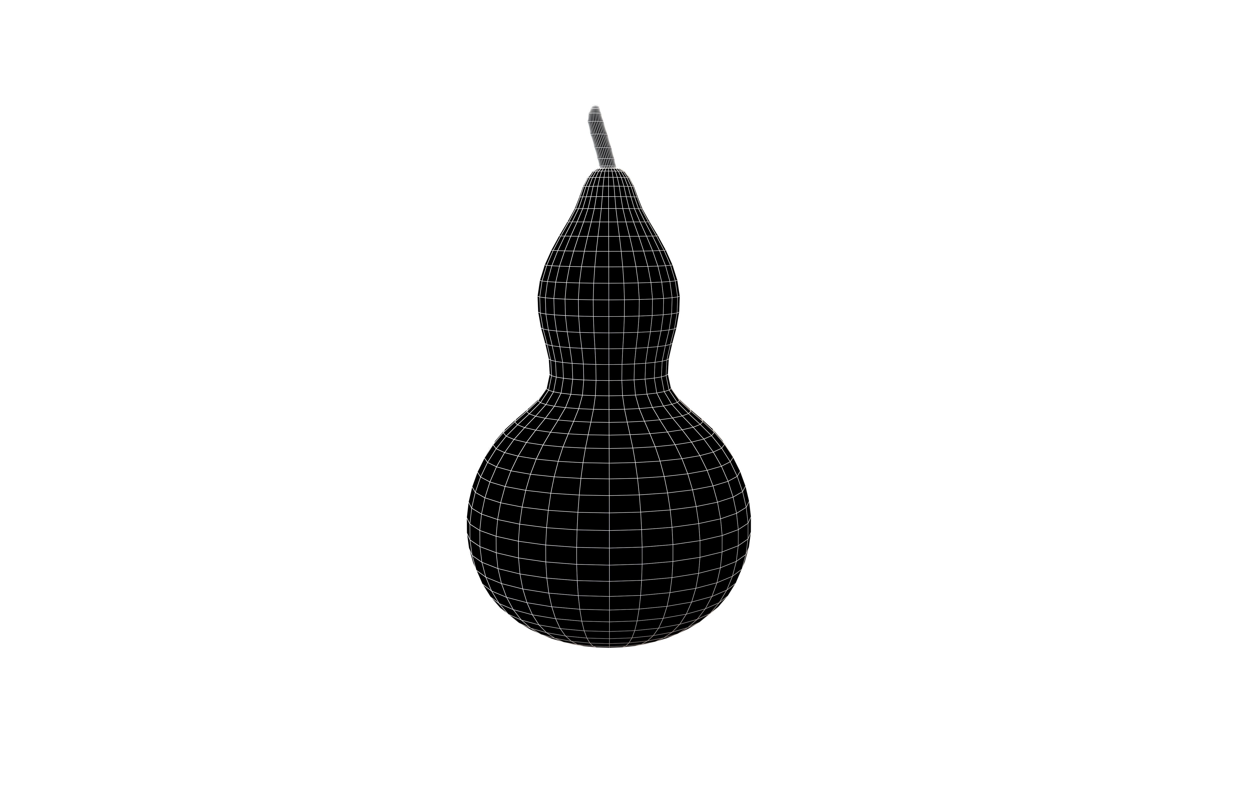 Gourd v1 003 Low-poly 3D model_4