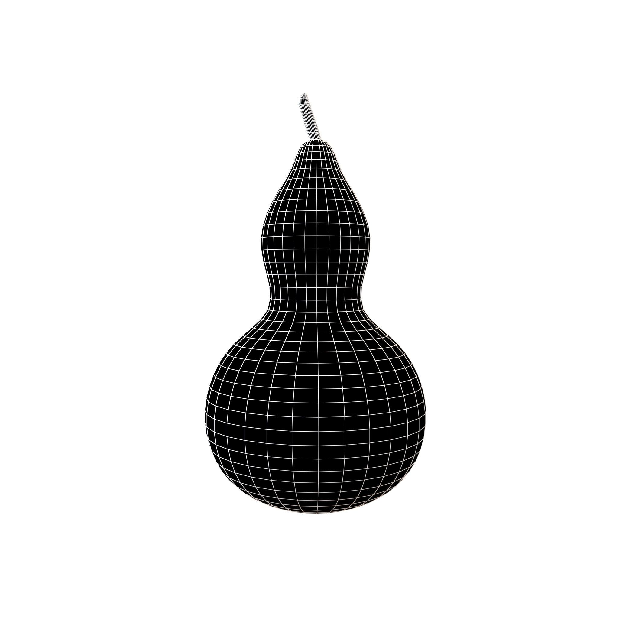 Gourd v1 003 Low-poly 3D model_7