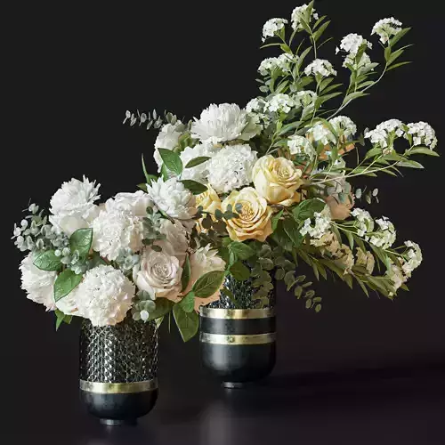 Flower Set 040 3D model