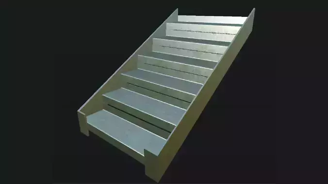 Stairs metal staircase 3D model