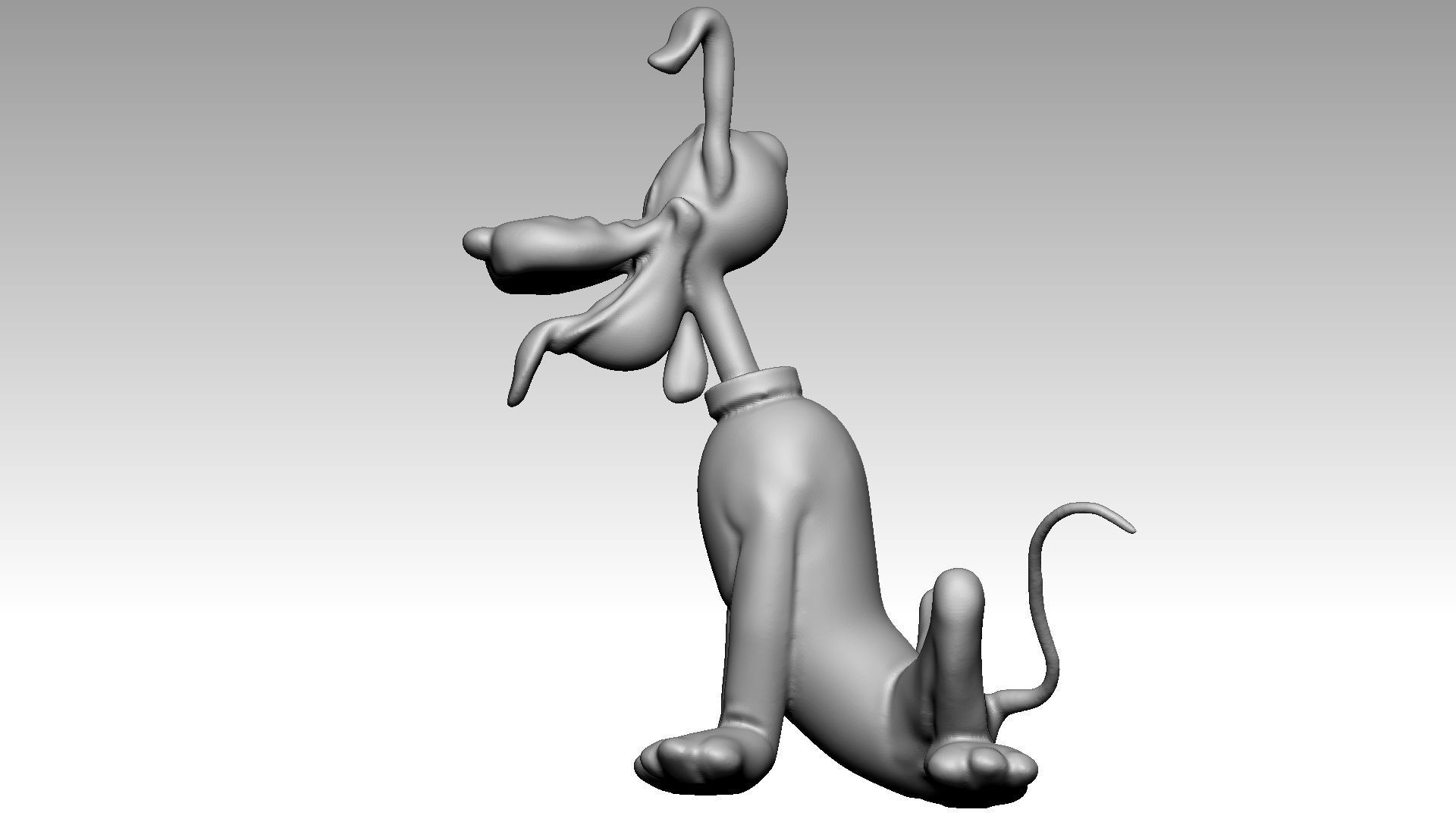 Pluto Dog 3d print model 3D print model_1