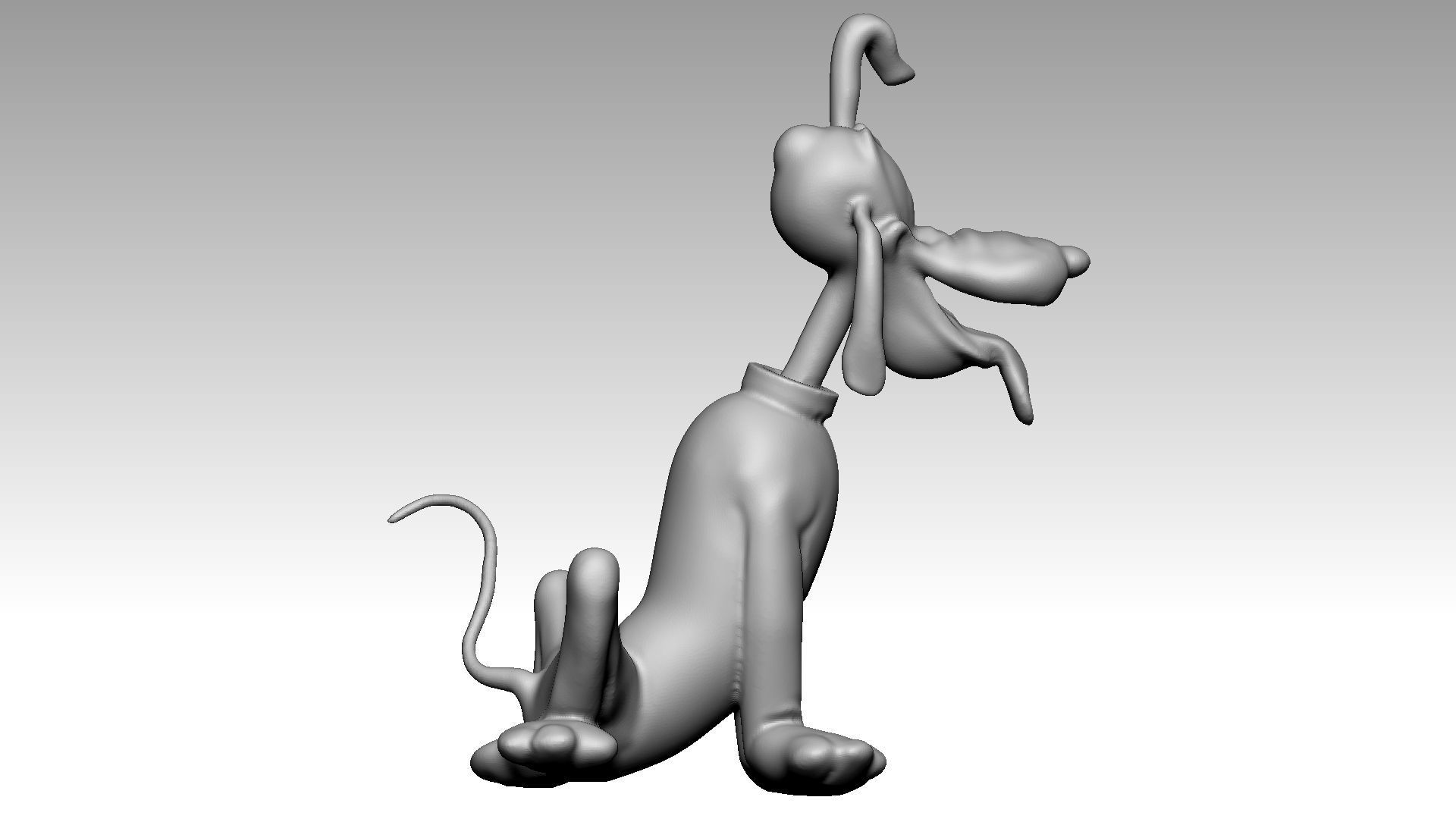 Pluto Dog 3d print model 3D print model_3