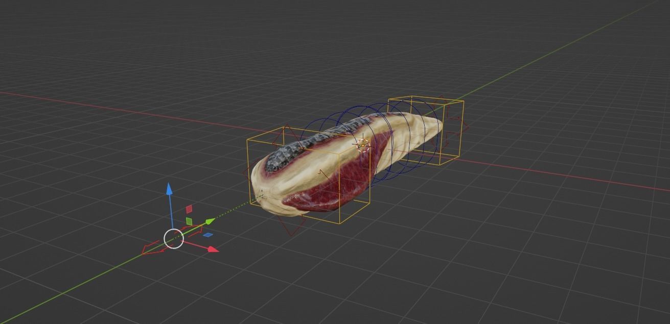 Worm Monster  Low-poly 3D model_8