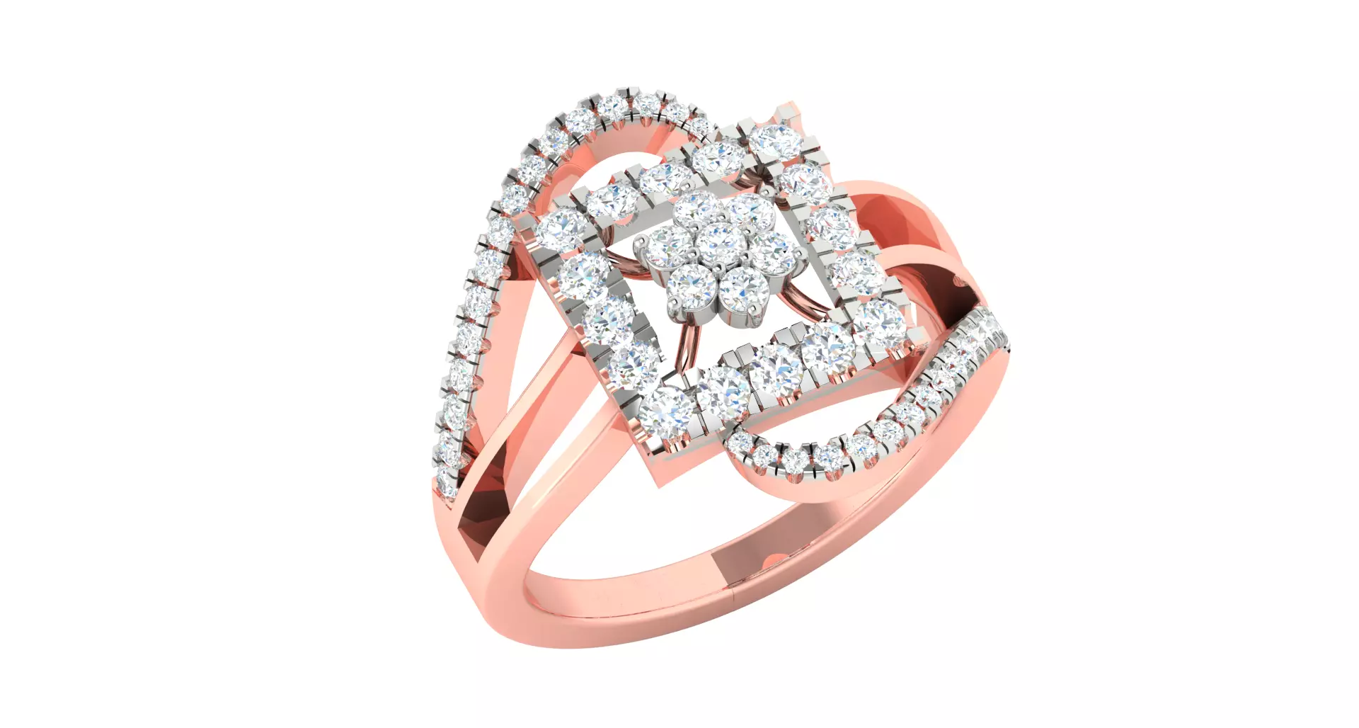 Solitaire Engagement Wedding Ring 3D print model_0