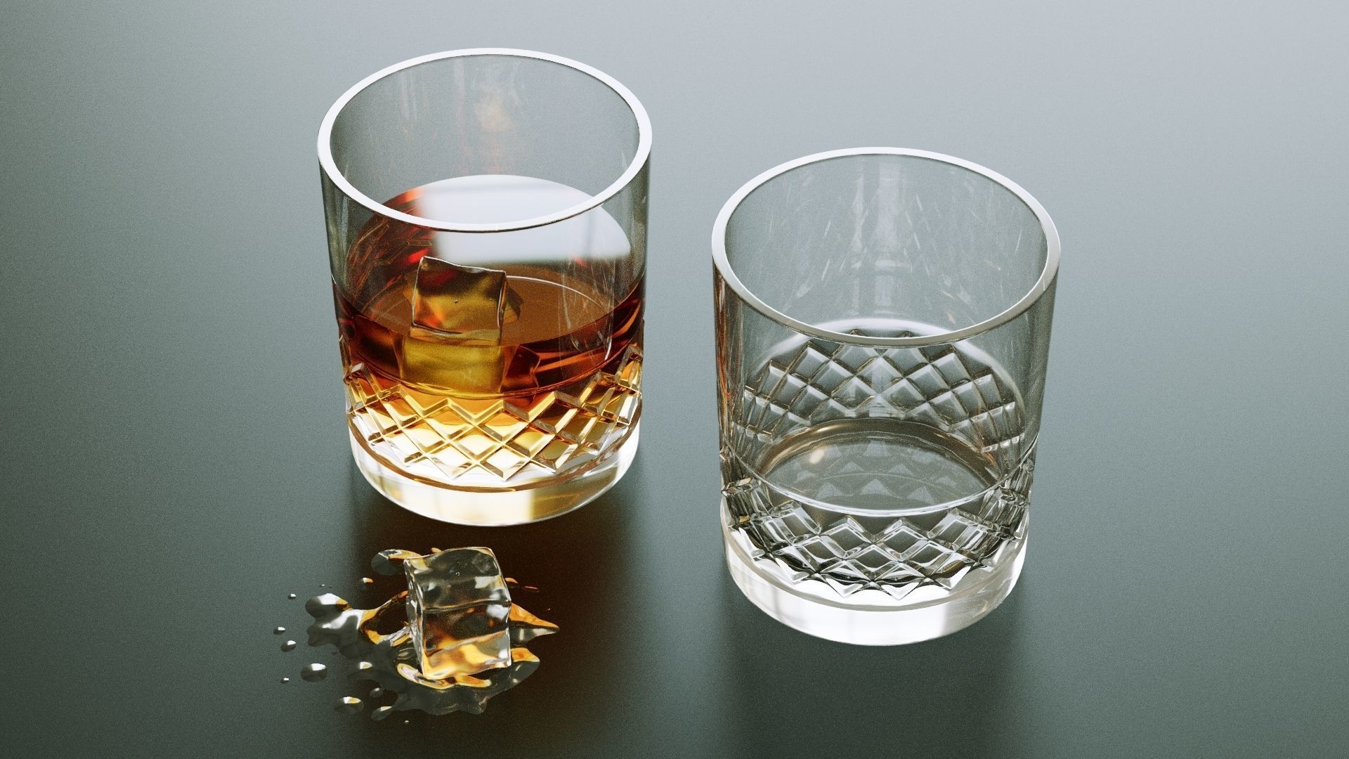 Whisky Glass 3D model_2