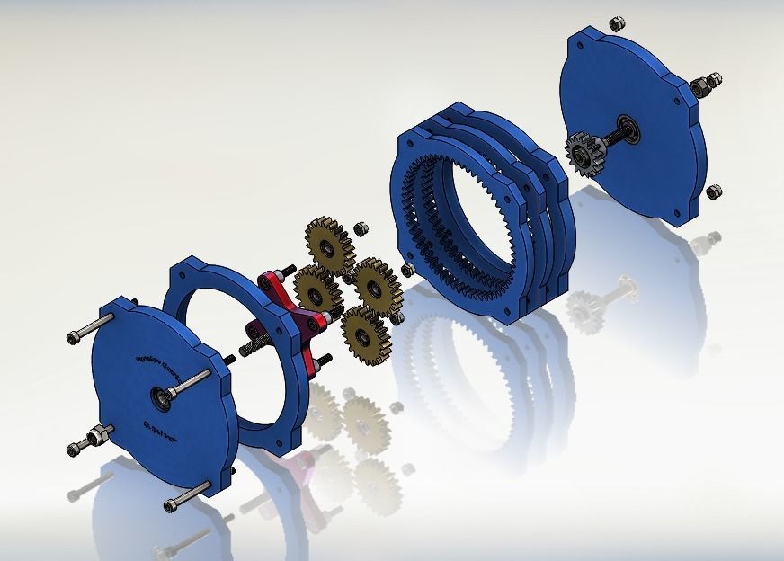 Planetary Gearbox  3D print model_7