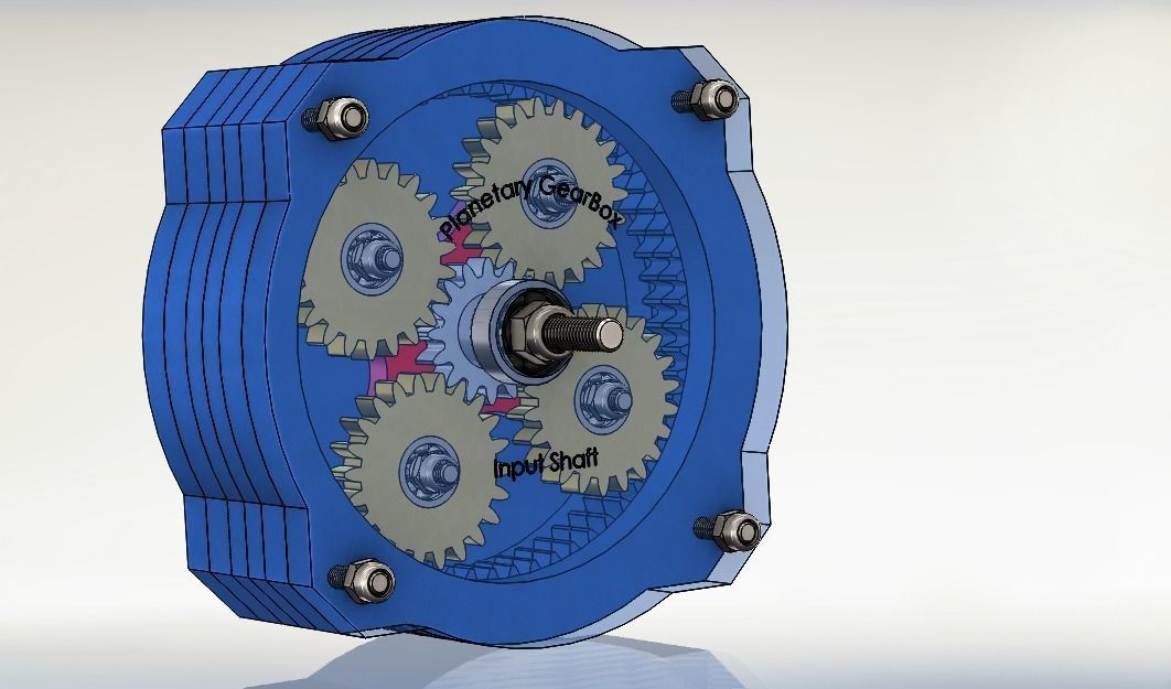 Planetary Gearbox  3D print model_5