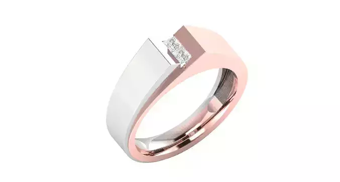 Solitaire Engagement Wedding Ring 3D print model