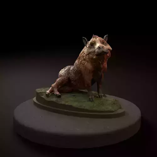 Daeodon - hell pig resting 3D print model