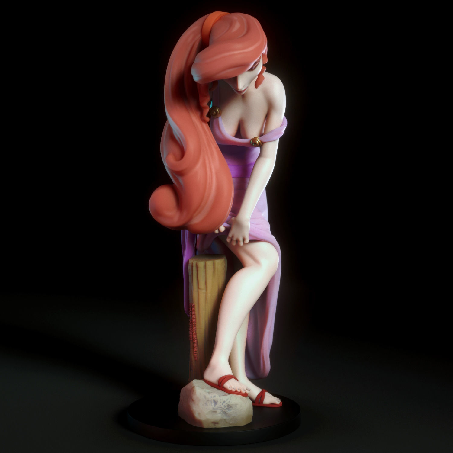 Megara greek statue 3D print model_1