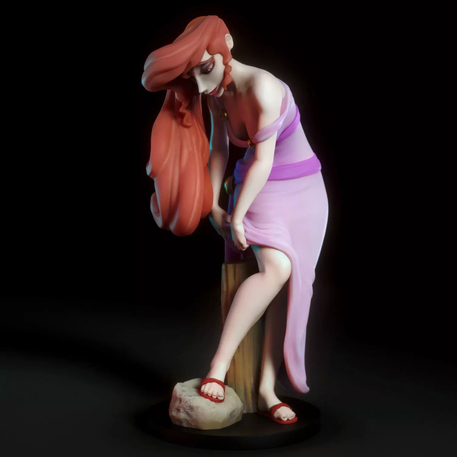 Megara greek statue 3D print model_0