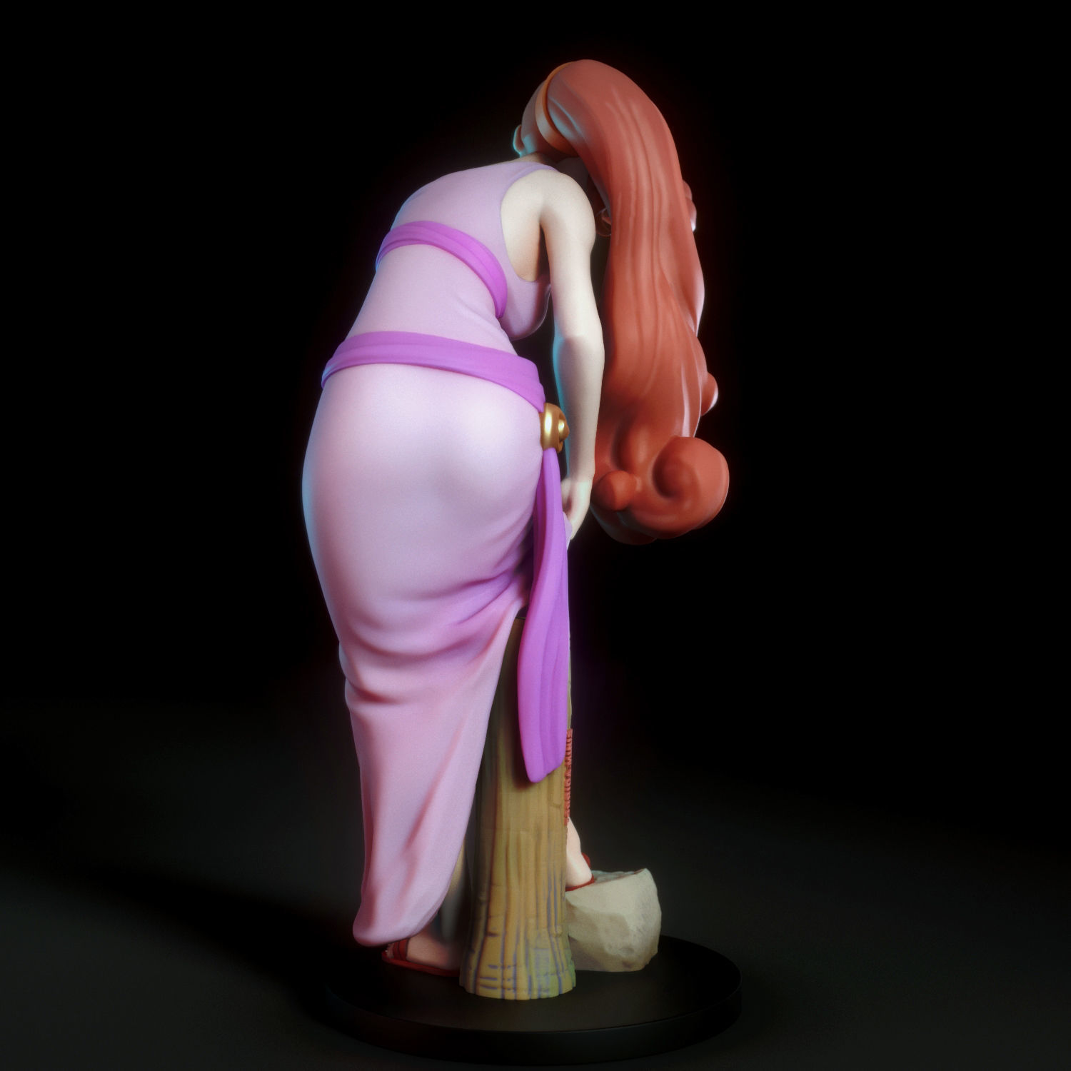 Megara greek statue 3D print model_3