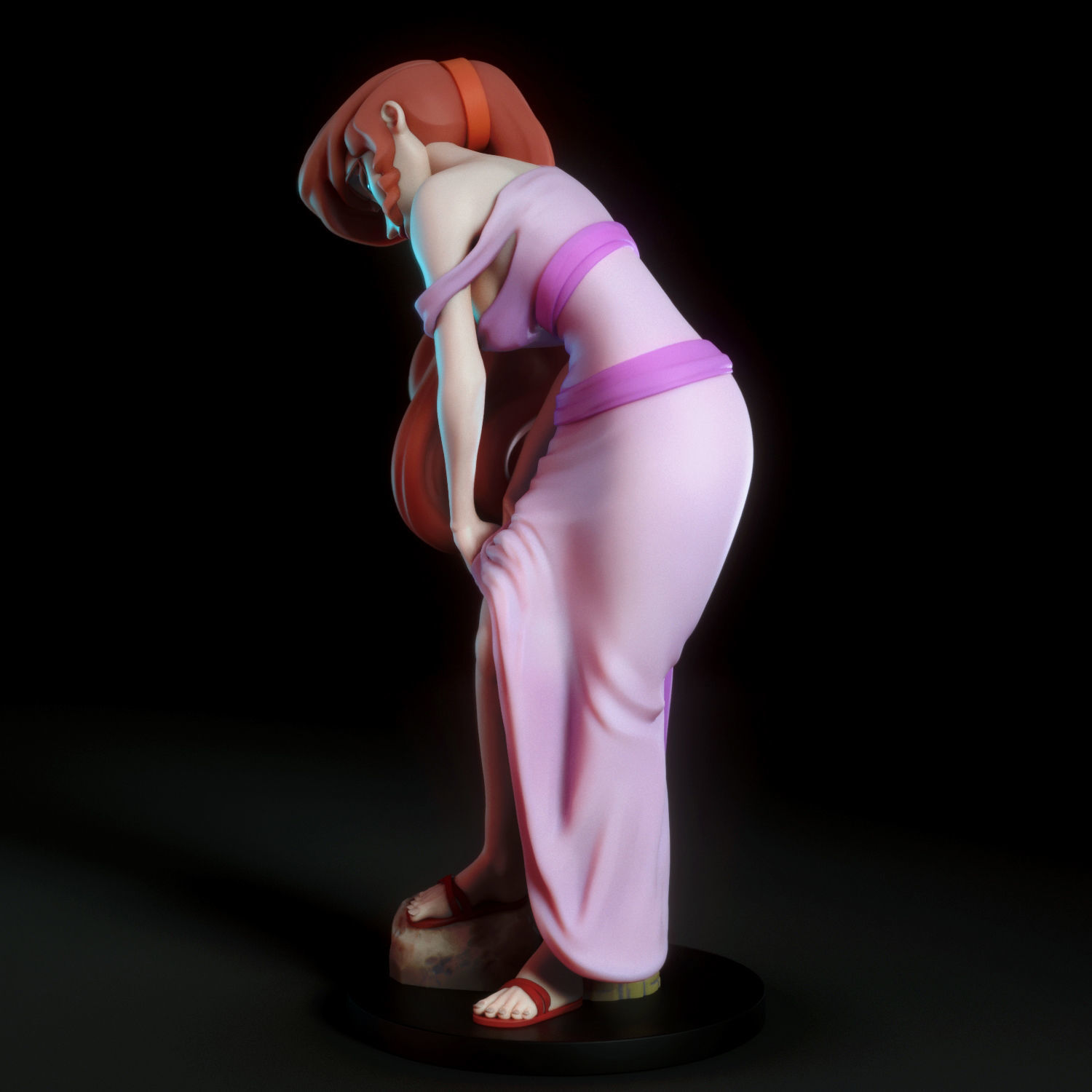 Megara greek statue 3D print model_4