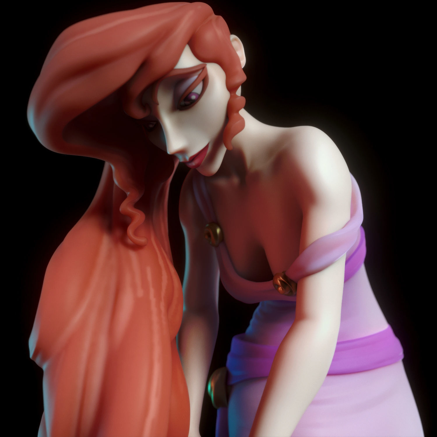 Megara greek statue 3D print model_5
