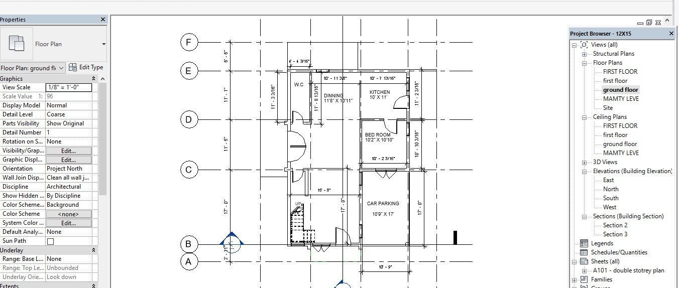 REVIT HOUSE DESIGN 3D model_3