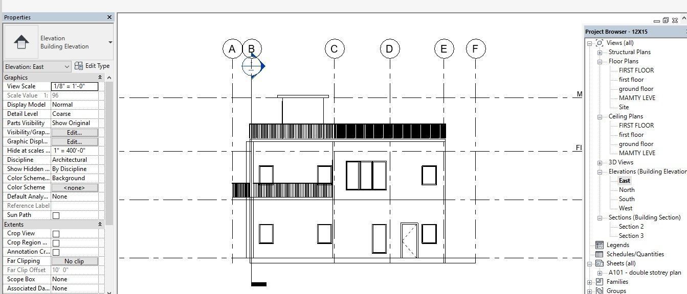 REVIT HOUSE DESIGN 3D model_6