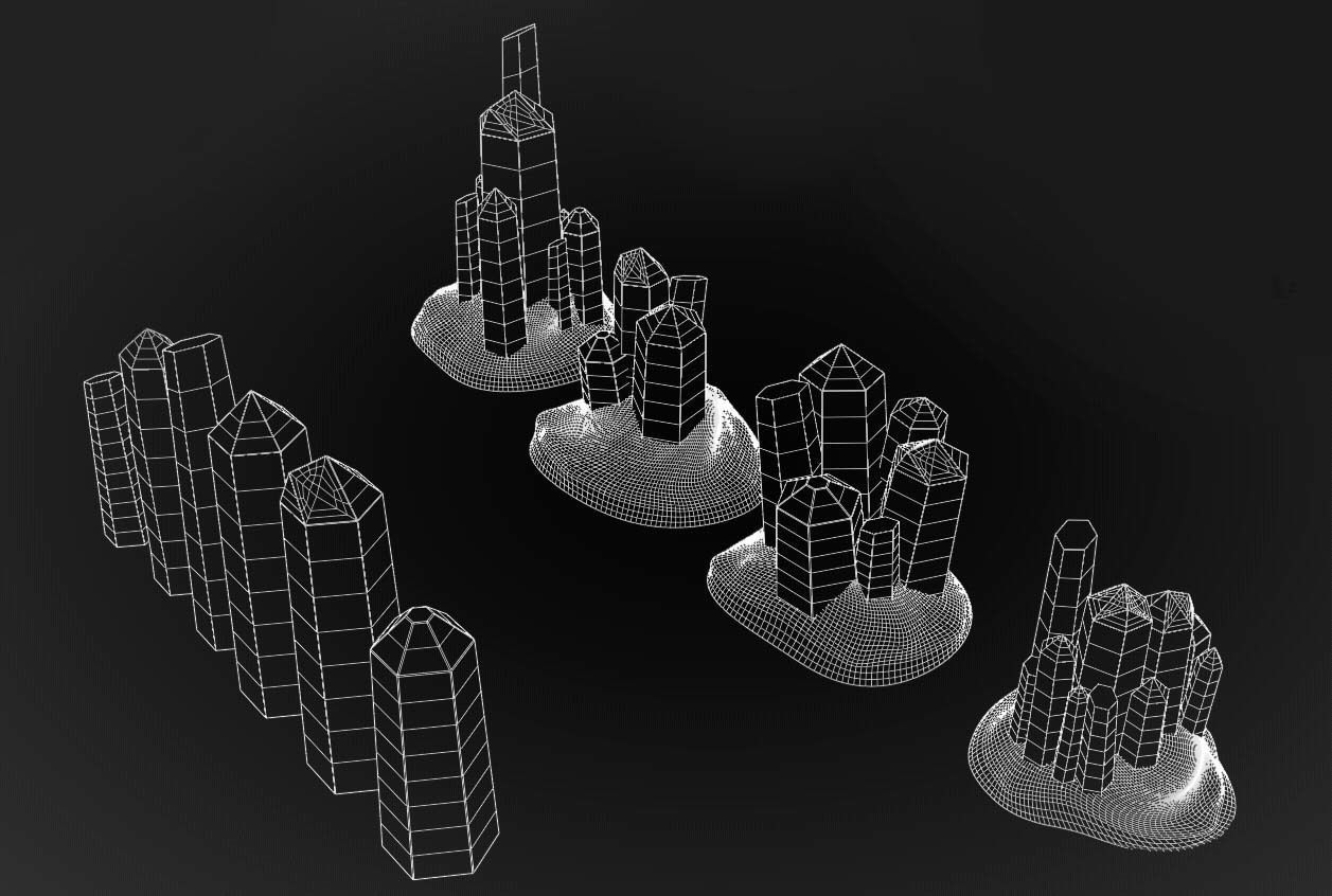 Crystal model assets for Sci-fi crystal rocks 10 low poly assets Low-poly 3D model_5