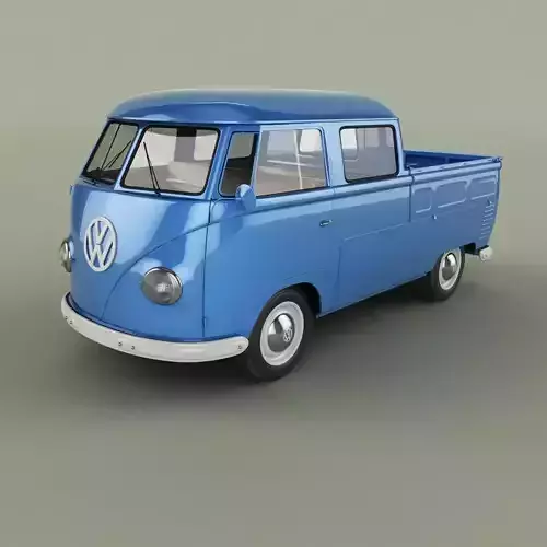 Volkswagen Type 2 Double Cab Pickup  T1 3D model