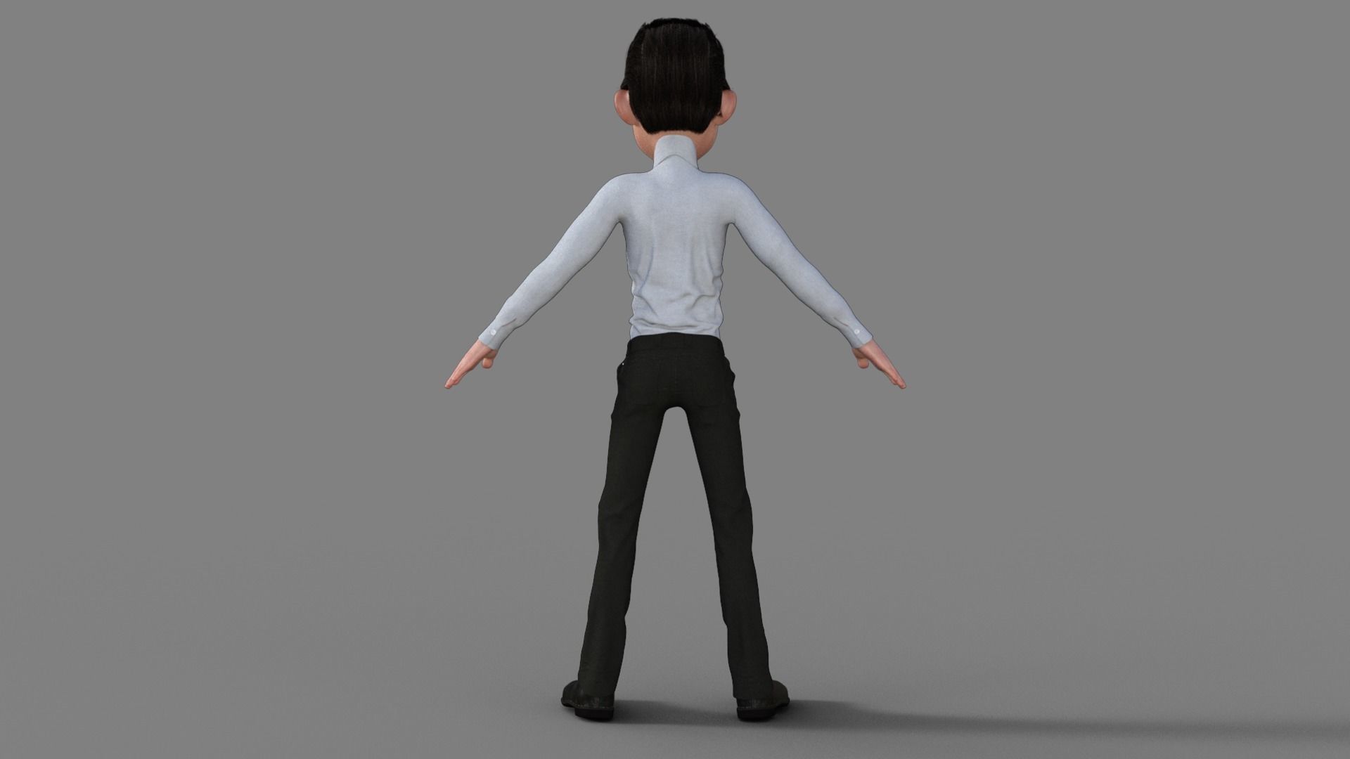 Cartoon Businessman 3D Model 3D model_4