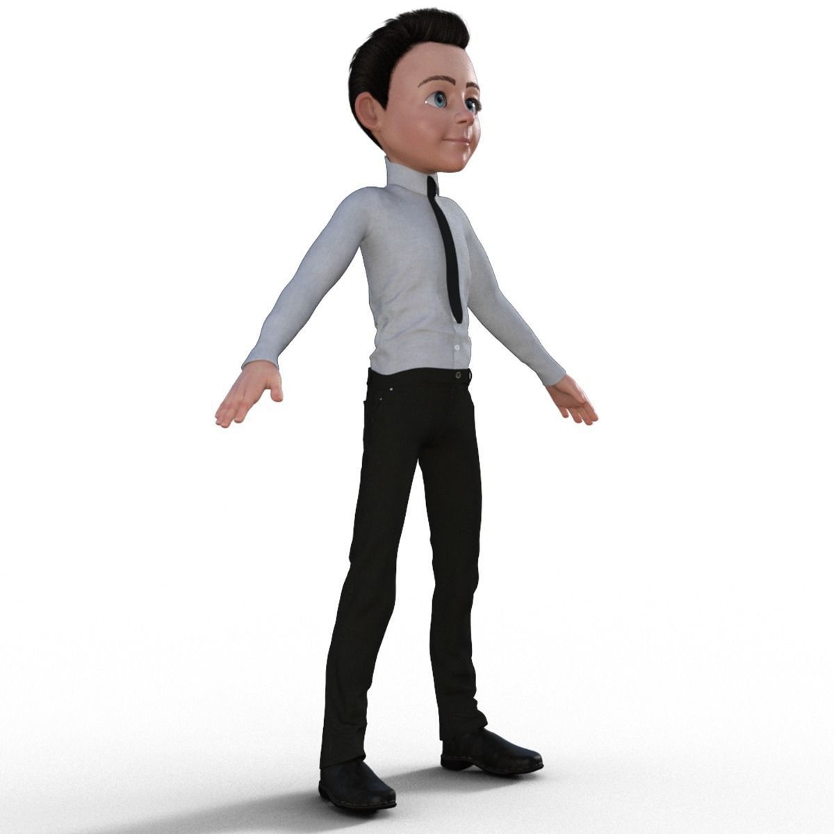 Cartoon Businessman 3D Model 3D model_15