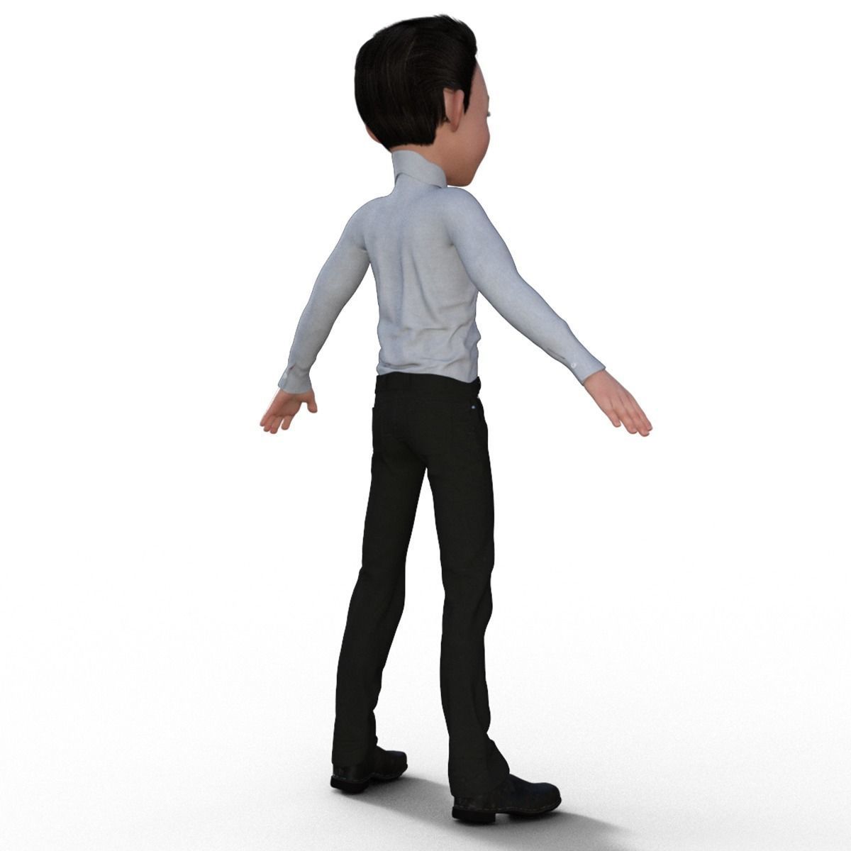 Cartoon Businessman 3D Model 3D model_13