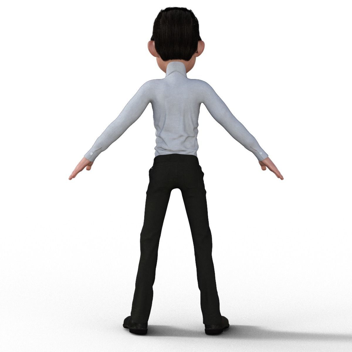 Cartoon Businessman 3D Model 3D model_12