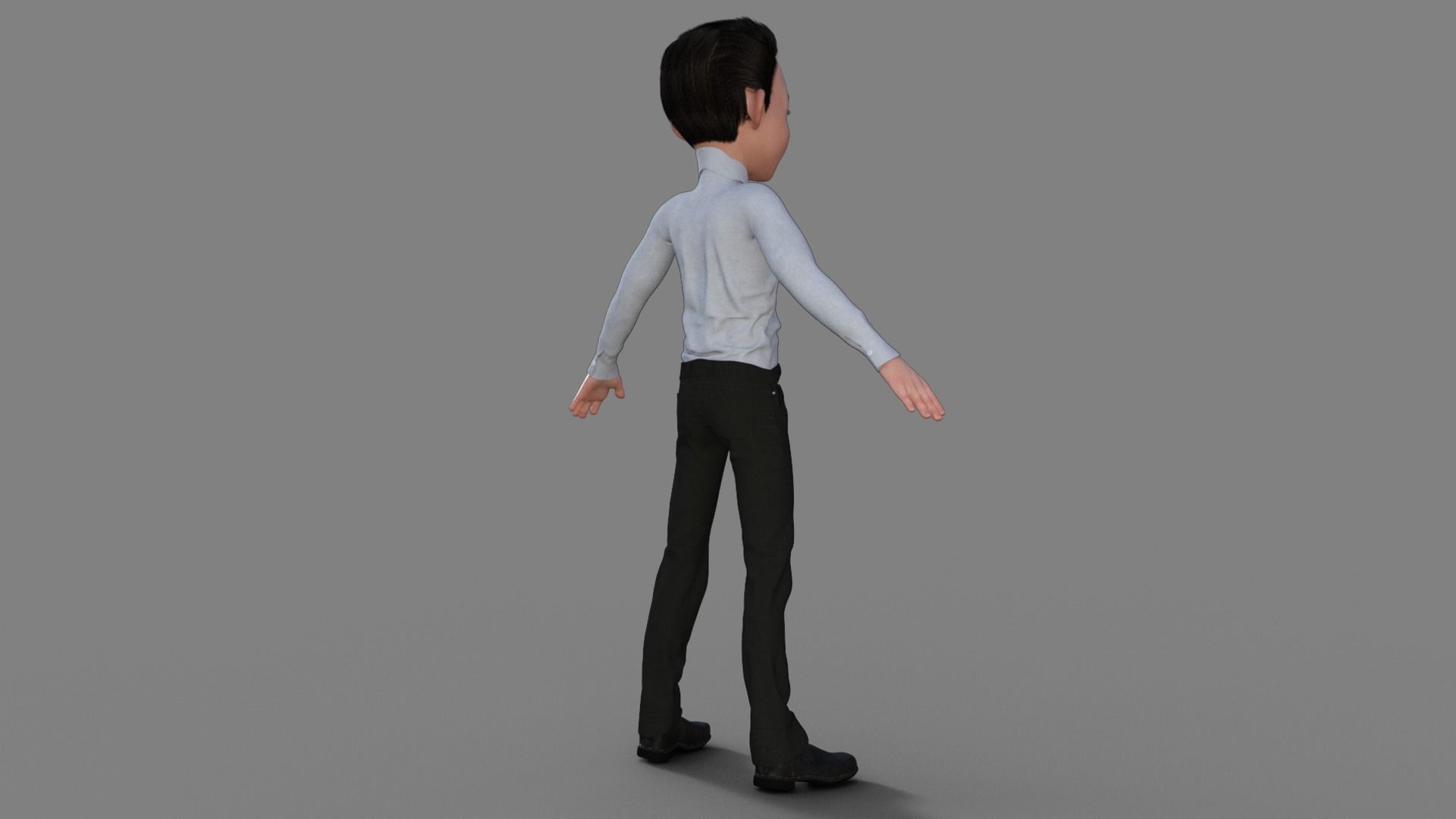 Cartoon Businessman 3D Model 3D model_5