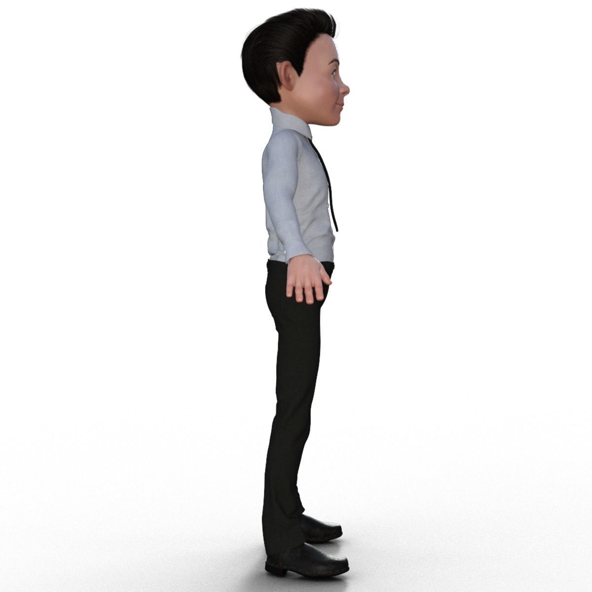Cartoon Businessman 3D Model 3D model_14