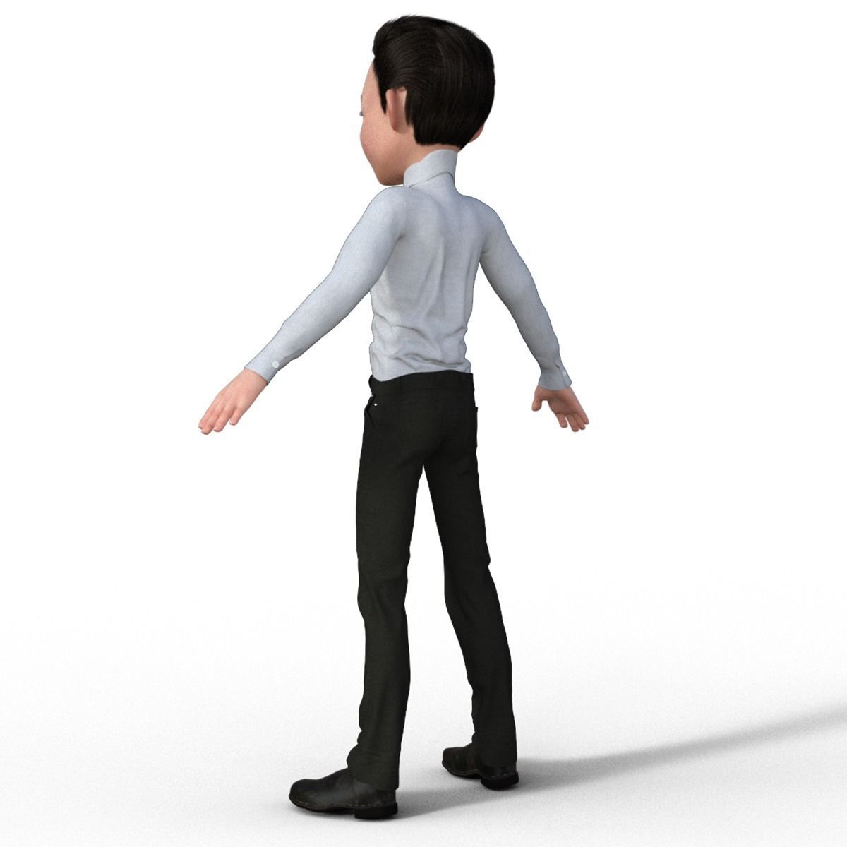 Cartoon Businessman 3D Model 3D model_11