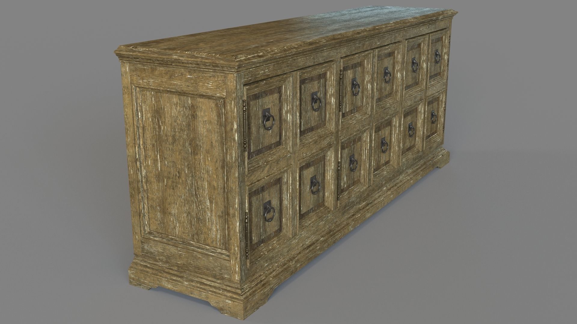Home Entertainment La Grange Winchester Media Console 3D model_2