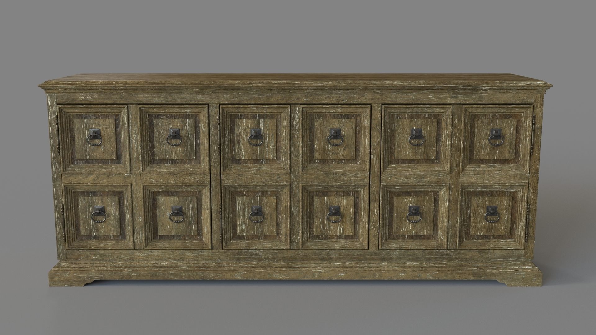 Home Entertainment La Grange Winchester Media Console 3D model_1