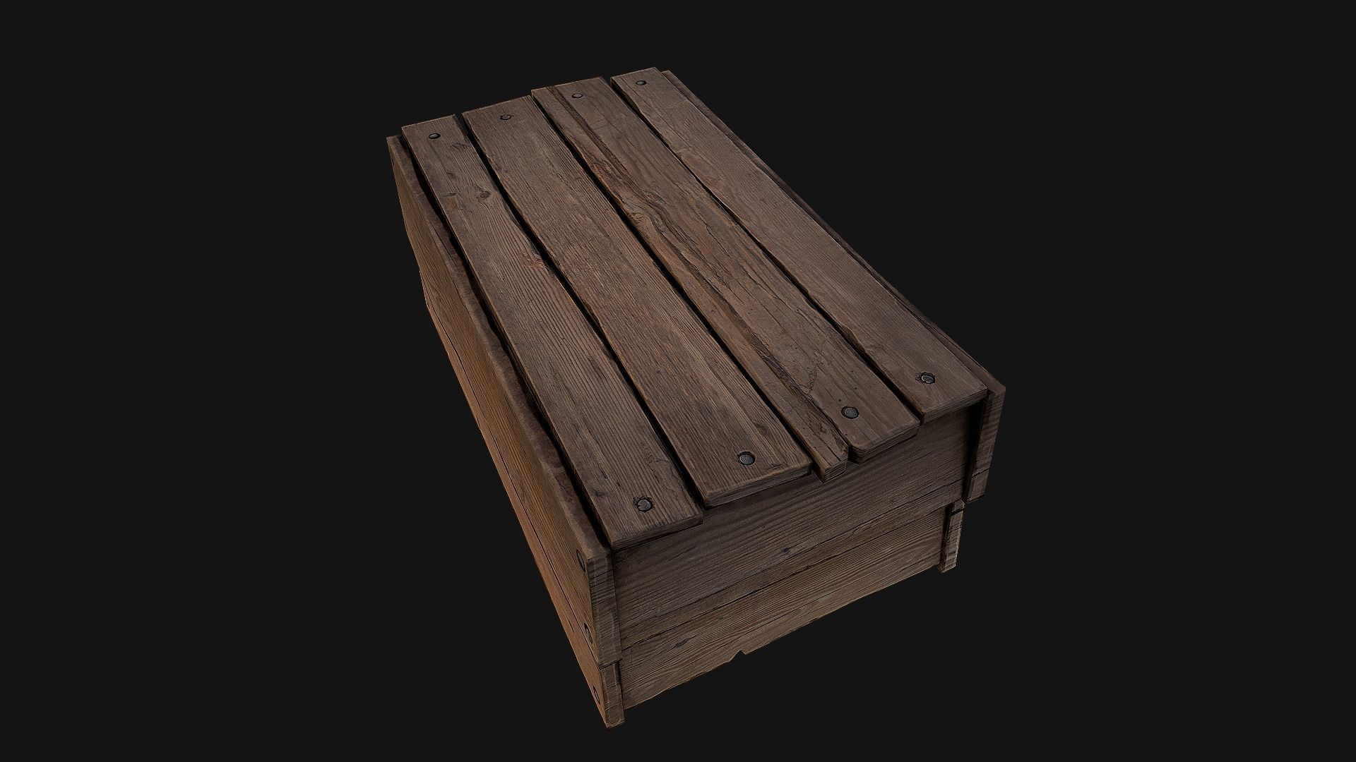 Apples Box Crate Stand  Low-poly 3D model_19
