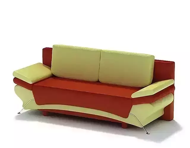 Modern Red And Green Sofa Couch