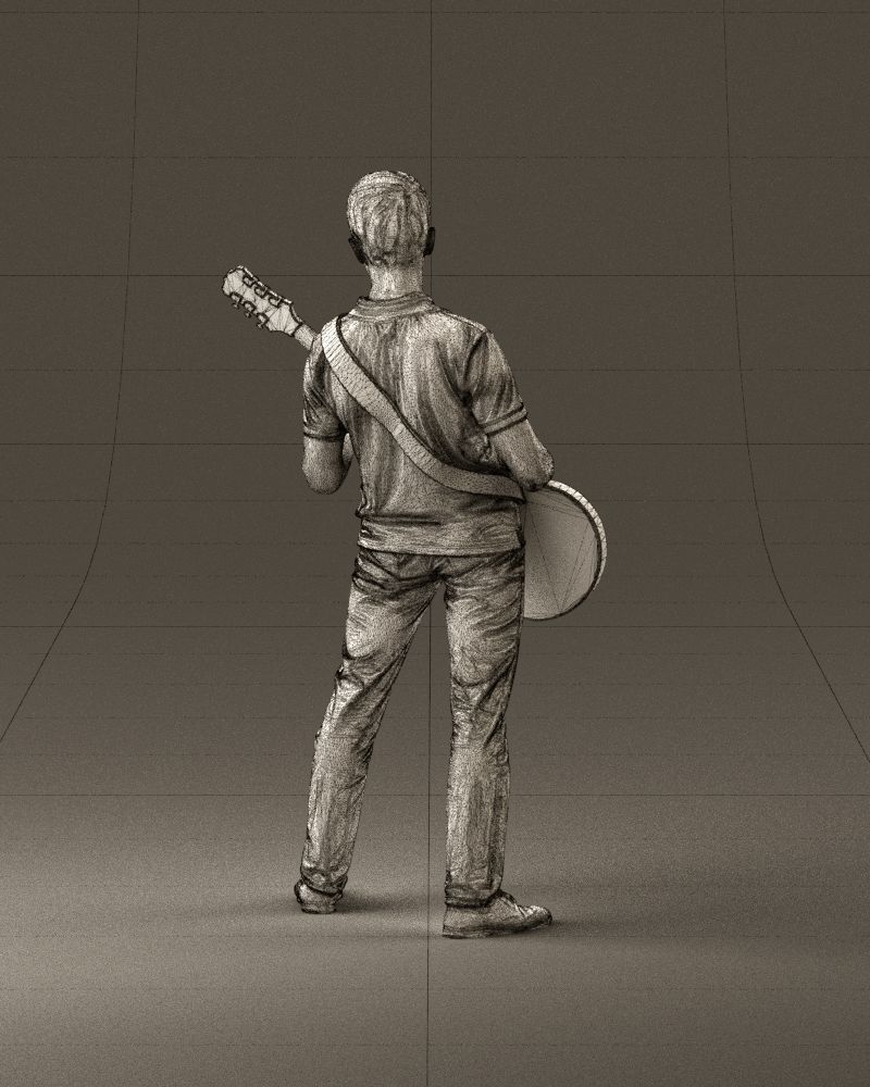000967 guitarist 3D model_30