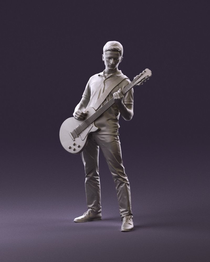 000967 guitarist 3D model_23