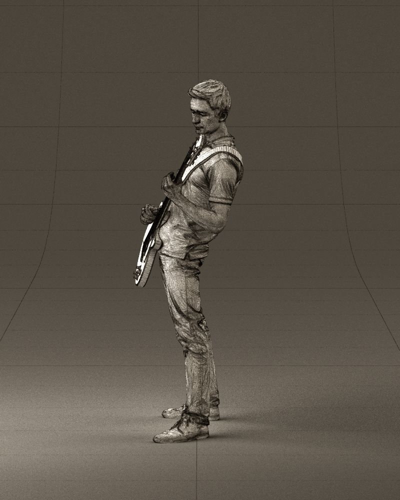 000967 guitarist 3D model_33