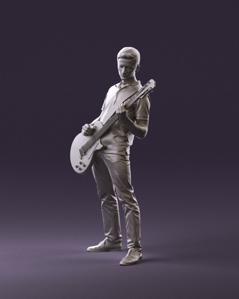000967 guitarist 3D model_22