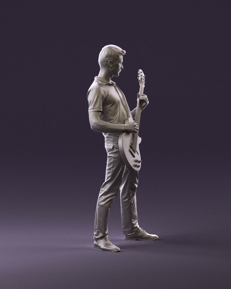 000967 guitarist 3D model_16