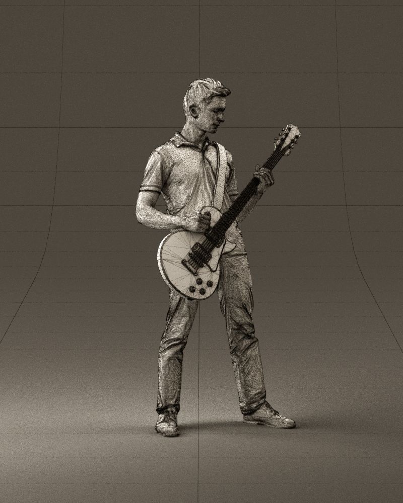 000967 guitarist 3D model_27