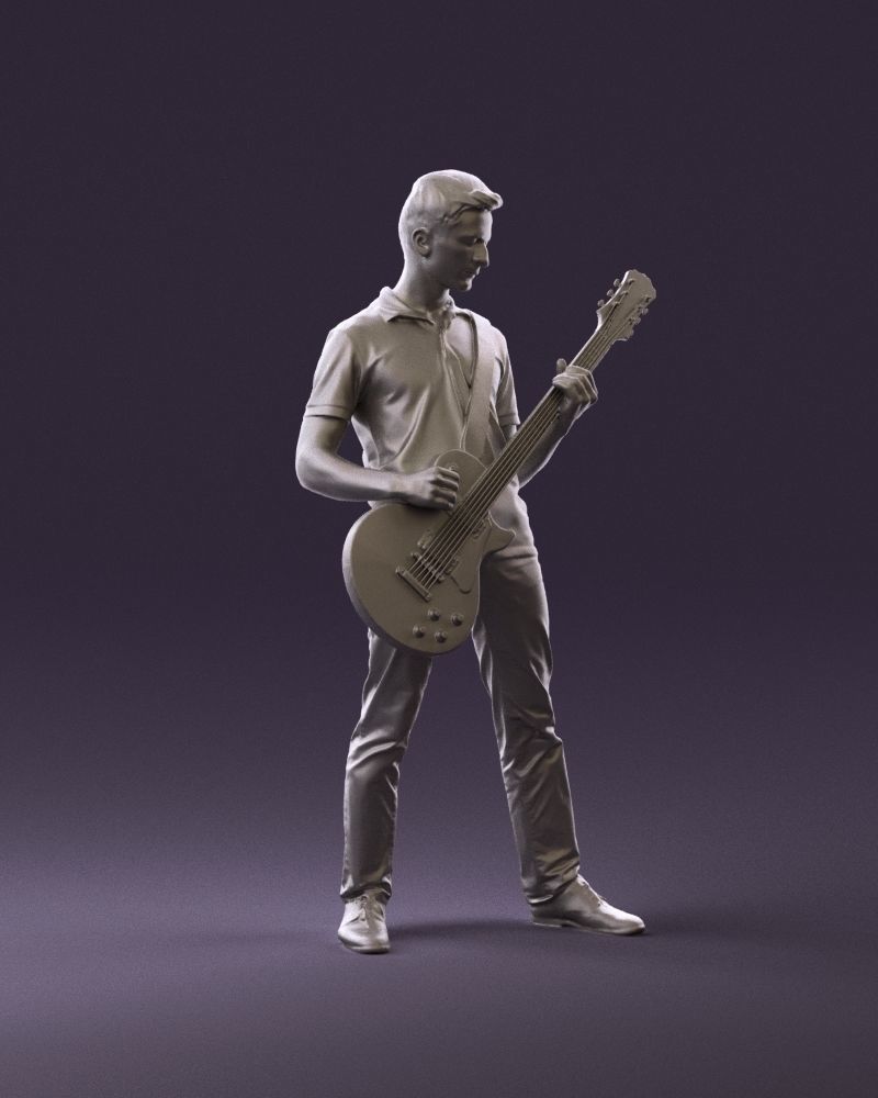000967 guitarist 3D model_15