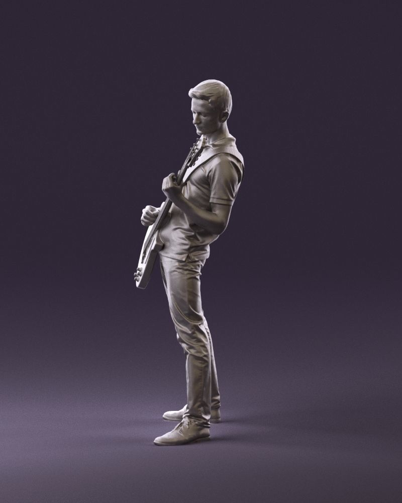 000967 guitarist 3D model_21