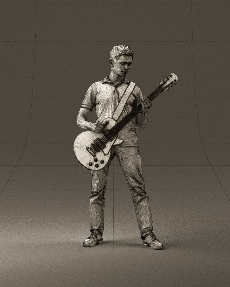 000967 guitarist 3D model_26