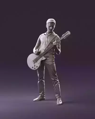 000967 guitarist 3D Print Ready