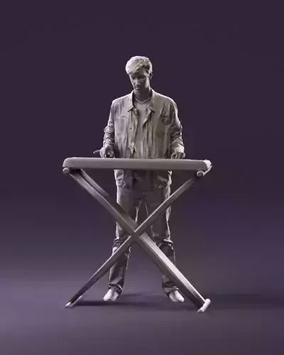 000969 keyboard man in black top3D Print Ready