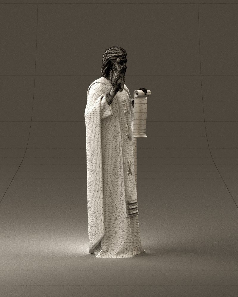 000970 orthodox priest 3D Print Ready 3D print model_15