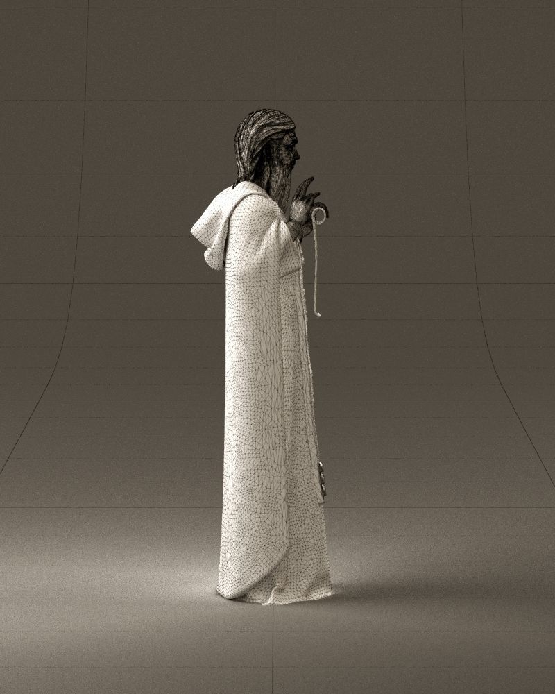 000970 orthodox priest 3D Print Ready 3D print model_16