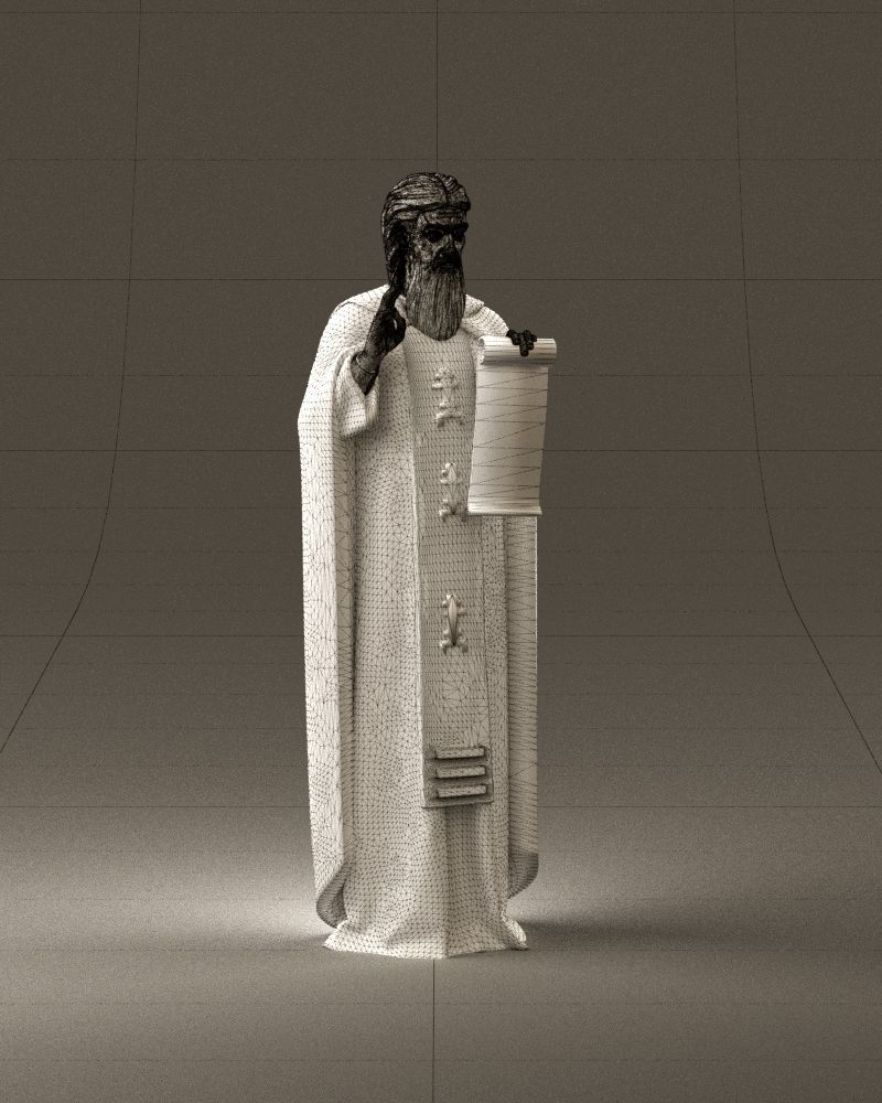 000970 orthodox priest 3D Print Ready 3D print model_14