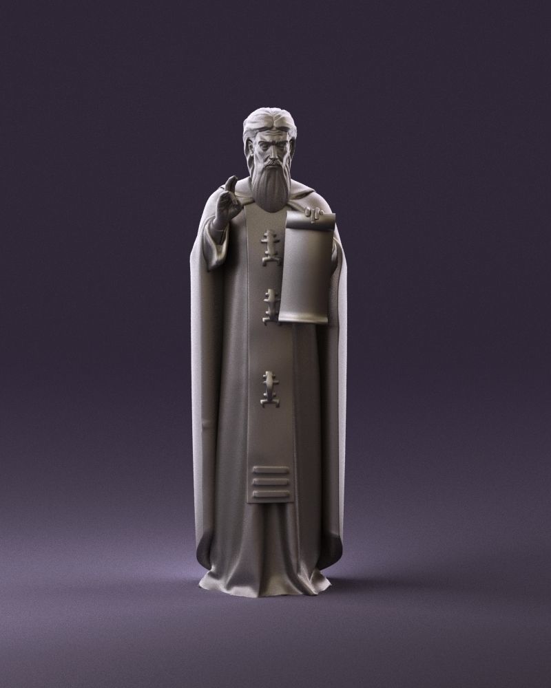 000970 orthodox priest 3D Print Ready 3D print model_1